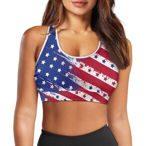 Sport Bra Tank Top for Women,Seamless Yoga Sport Bras Floral Padded Racerback Running Bra