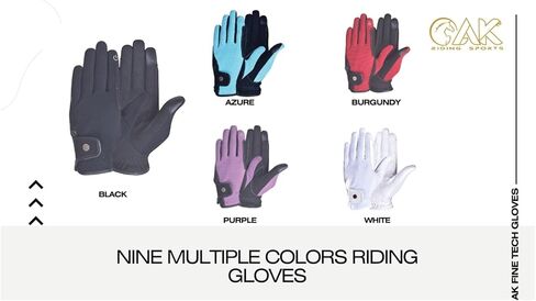 AK Unisex Fine Tech Micro Suede Riding & Multifunctional Horse Riding Gloves Equestrian Gloves AKRS-8484 in Saudi Arabia