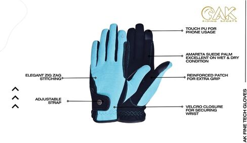 AK Unisex Fine Tech Micro Suede Riding & Multifunctional Horse Riding Gloves Equestrian Gloves AKRS-8484 in Saudi Arabia