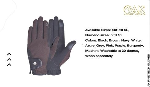 AK Unisex Fine Tech Micro Suede Riding & Multifunctional Horse Riding Gloves Equestrian Gloves AKRS-8484 in Saudi Arabia