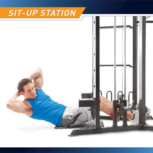 قفص تدريب القوة متعدد الأغراض من مارسي أوليمبيك مع قضبان سحب / ماسكات قضبان قابلة للتعديل وبكرة SM-3551 in Kuwait