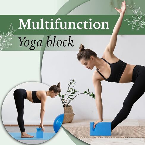 Yes4All Yoga Blocks 2 Pack Wrist Support, Comfort, and Grip Strength, Support for Balance Fitness and Exercise, EVA Foam Blocks Pilates Yoga Brick Yoga Accessories in Saudi Arabia