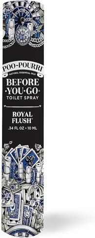 مجموعة هدايا Poo-Pourri، Go Toilet Spray، Master Crapsman، Royal Flush، ملح البحر المنعش 10 مل، أصفر in Kuwait