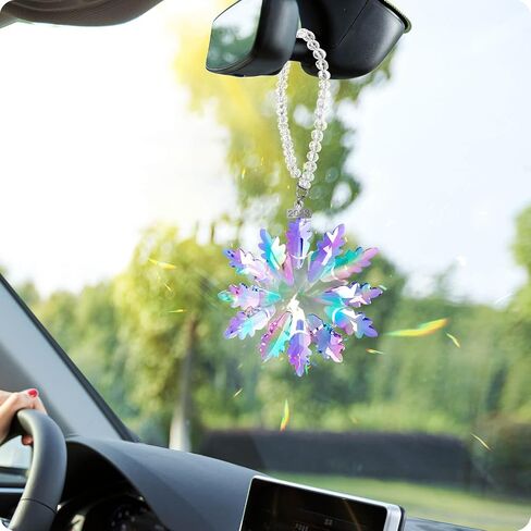 𝟐𝟎𝟐𝟑 𝐀𝐧𝐧𝐮𝐚𝐥 𝐄𝐝𝐢𝐭𝐢𝐨𝐧 Snowflake Colorful Crystal Christmas Ornament, Fancyoung Large Snowflake Ornaments 2023 Christmas Ornaments Decorative Hanging Pendant in Saudi Arabia