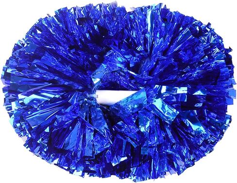 Valcatch Pom Poms Cheerleading with Baton Handle Multicolor Cheerleader Pompoms for Kids Adult Team Spirit Cheer Cheering Squard Games Sport Accessories for Celebrations,Pack of 2 in Saudi Arabia