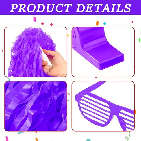 70 قطعة من صانعات الضوضاء تتضمن أعواد الرعد التشجيعية، مصفق اليد، التشجيع بوم بوم، قلادة مكبر الصوت، وشم مؤقت للإصبع من الفوم (أرجواني) in Kuwait