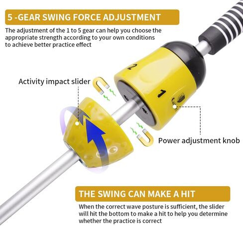 Golf Swing Trainer with Adjustable Magnetic Resistance, Lightweight and Comfortable Handle for Practice in Saudi Arabia