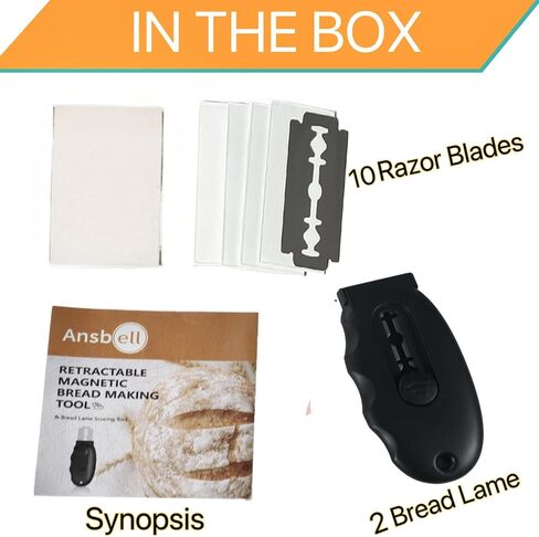 Extractable & Magnetic Bread Lame Dough Scoring Tool with 5 Razor Blades,Professional Sourdough Scoring tool for Sourdough Bread Baking & Bread Making Tools,Perfect Bread Scoring Tool in Saudi Arabia