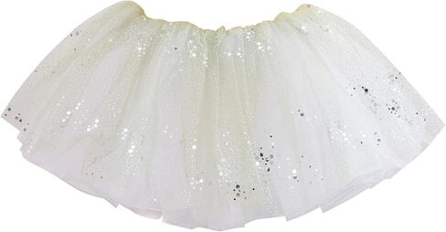Danceair Girls' Tutu Skirt 4 Layered Tulle Dance Tutu Sequines Skirts Ballet Skirt for Dress Up Costume Dancewear in Saudi Arabia