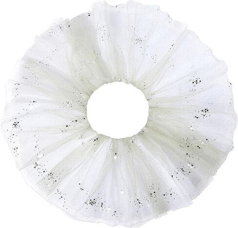 Danceair Girls' Tutu Skirt 4 Layered Tulle Dance Tutu Sequines Skirts Ballet Skirt for Dress Up Costume Dancewear in Saudi Arabia