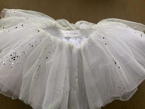 Danceair Girls' Tutu Skirt 4 Layered Tulle Dance Tutu Sequines Skirts Ballet Skirt for Dress Up Costume Dancewear in Saudi Arabia
