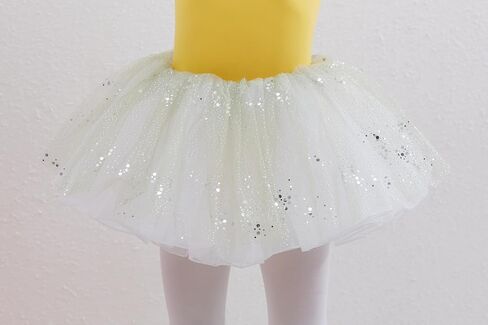 Danceair Girls' Tutu Skirt 4 Layered Tulle Dance Tutu Sequines Skirts Ballet Skirt for Dress Up Costume Dancewear in Saudi Arabia