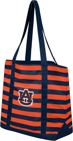 FOCO NCAA College Team Logo Stripe Canvas Tote Bag in Saudi Arabia