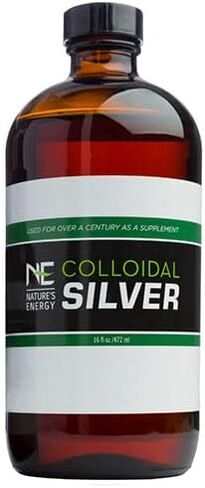 Nature’s Energy Colloidal Silver| 8 Oz, Effective Deodorizer for Indoor, Steric and Electrostatic Stabilized | 40 ppm in Saudi Arabia
