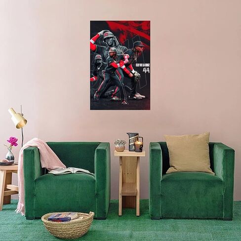 FANCHUANG Elly De La Cruz Poster Baseball Posters Canvas Wall Art For Home Decor Unframe-style 12x18inch(30x45cm) in Saudi Arabia