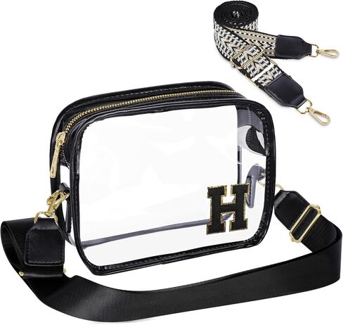 Stadium-Approved Clear Initial Purse, Crossbody Bag for Events, Concert and Sports,Adjustable Strap in Saudi Arabia