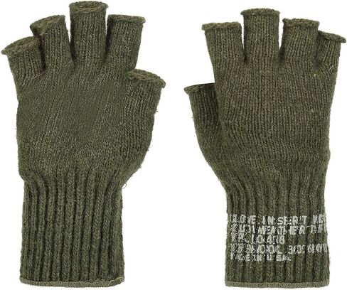 M MCGUIRE GEAR GI بطانات قفازات صوفية بدون أصابع، قفازات تكتيكية نصف إصبع للاستخدام الخارجي، قفازات الجري والمشي لمسافات طويلة والتسلق in Saudi Arabia