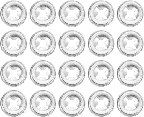 uxcell M3 50Pcs Bearing Clamp Starlock Washer, 304 Stainless Steel Tooth Locking Ring Washers Quick Speed Star Nut Locking Fastener, Silver in Saudi Arabia
