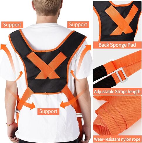 Moving Straps，2-Person Lifting and Moving System for Appliances. Lifting Straps for Heavy Furniture. Shoulder Strap. Easily Move Home Furniture Under 1000 lbs. Like pro Furniture Movers in Kuwait