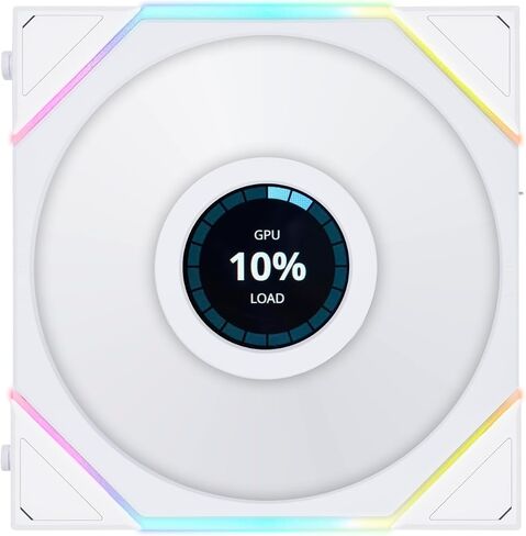 Lian-Li Lian-Li UNI FAN TL LCD 120mm Fan, White in Saudi Arabia