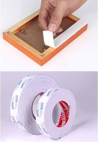 Double Sided EVA Foam Tape,Thickness 5mm White Self-Adhesive Weather Seal Stripping Foam Insulation Tape Car Door Window Mounting Adhesive Tape,1cm x 2m in Saudi Arabia