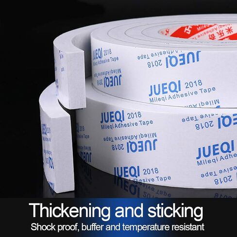 Double Sided EVA Foam Tape,Thickness 5mm White Self-Adhesive Weather Seal Stripping Foam Insulation Tape Car Door Window Mounting Adhesive Tape,1cm x 2m in Saudi Arabia