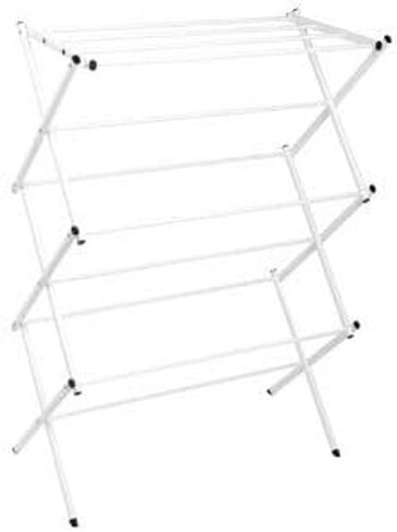 حامل مجفف أكورديون قائم من بولدر مقاس 22.75 بوصة × 14.75 بوصة، لون أبيض فولاذي in Kuwait