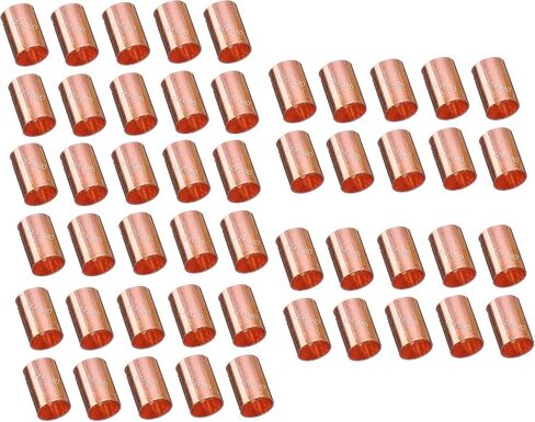 (10) EZ-FLUID Plumbing 1/2" C X C LF Copper Slip Coupling Pressure Copper Fitting Without Stop,Sweat Solder Connection Connector End Repair Coupler Copper Fittings,Residential,Commercial in Saudi Arabia