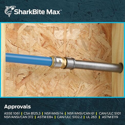 SharkBite Max 3/4 Inch MNPT Adapter, Push to Connect Brass Plumbing Fitting, PEX Pipe, Copper, CPVC, PE-RT, HDPE, UR134A in Saudi Arabia