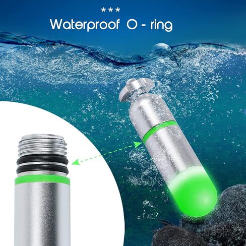 APLOS D01 Mini Glow Tank, Scuba Dive Strobe Beacon Diving Signal Light Night Dive Flashing Marker Light with AAA Battery, for 150M Underwater Diving in Kuwait
