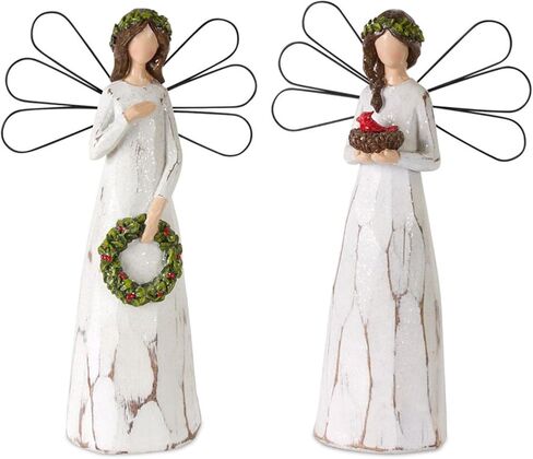 تمثال ملاك من الراتنج من ميلروز 80562، مجموعة من قطعتين in Kuwait