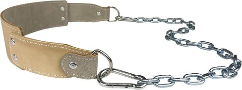Heavy-Duty Leather Dip Belt with Steel Chain - Ultimate Accessory for Weighted Pullups, Dips, and Progressive Overload in Saudi Arabia