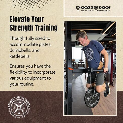 Heavy-Duty Leather Dip Belt with Steel Chain - Ultimate Accessory for Weighted Pullups, Dips, and Progressive Overload in Saudi Arabia