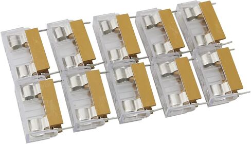 5 x 20mm Fuse PCB Panel Mount Holder Case FMHXG 10PCS Panel Mount PCB Fuse Holder Case with Cover for 5x20mm 250V 6A Fuse in Saudi Arabia