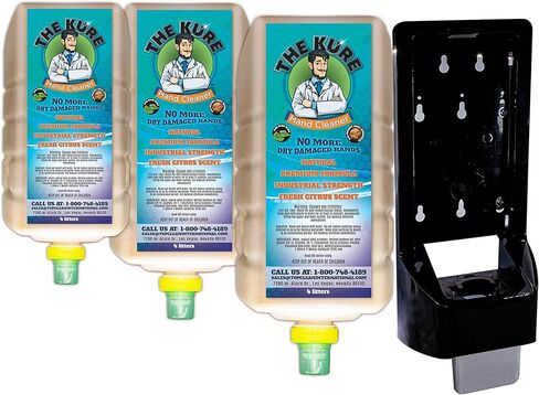 مجموعة أدوات تنظيف الأيدي الصناعية الفاخرة من كوري (3 جالون مع موزع) in Kuwait