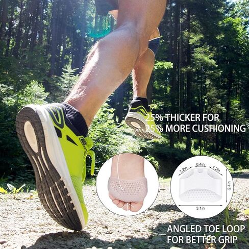 وسائد مشط القدم - وسائد مشط القدم للنساء والرجال - وسادات هلامية ناعمة للقدم مشط القدم ومقدمة القدم وتخفيف آلام القدم - وسادة مصححة لأورام القدم، ناعمة ومسامية - 6 قطع in Kuwait