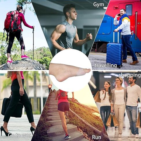 وسائد مشط القدم - وسائد مشط القدم للنساء والرجال - وسادات هلامية ناعمة للقدم مشط القدم ومقدمة القدم وتخفيف آلام القدم - وسادة مصححة لأورام القدم، ناعمة ومسامية - 6 قطع in Kuwait