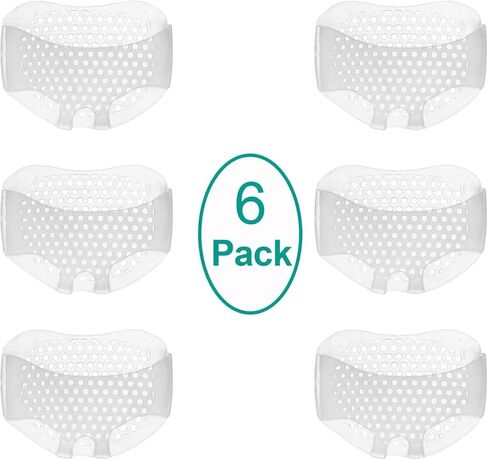 وسائد مشط القدم - وسائد مشط القدم للنساء والرجال - وسادات هلامية ناعمة للقدم مشط القدم ومقدمة القدم وتخفيف آلام القدم - وسادة مصححة لأورام القدم، ناعمة ومسامية - 6 قطع in Kuwait