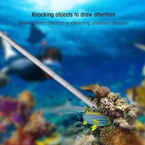 Bnineteenteam Diving Pointer Stick Aluminum Alloy Diving Noise Maker Stick (Gray) in Saudi Arabia