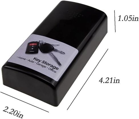 Multipurpose Magnetic Key Box Holder Emergency Key Secret Organizer Securely Store Your Spare Keys, Magnetic Hidden Car Key Box Holder Suitable For Indoor And Outdoor、 Car、Truck、Home、Office And Travel in Saudi Arabia