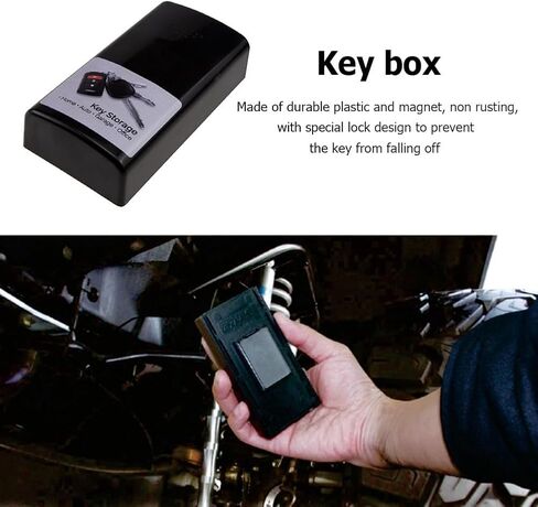 Multipurpose Magnetic Key Box Holder Emergency Key Secret Organizer Securely Store Your Spare Keys, Magnetic Hidden Car Key Box Holder Suitable For Indoor And Outdoor、 Car、Truck、Home、Office And Travel in Saudi Arabia