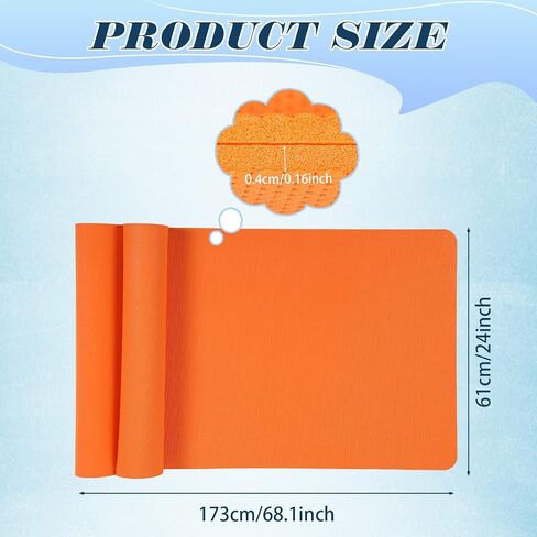 Nuanchu 16 Pack 68" x 24" x 4 mm Yoga Mats Bulk Gym Mats Bundle Thick Eva Yoga Mats for Kids and Adult Latex Free Exercise Mats with Non Slip Texture for Outdoor Yoga, Workout or Pilates in Saudi Arabia