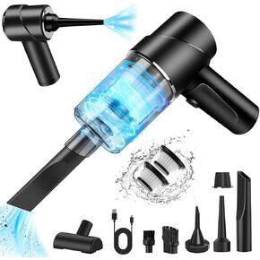 Handheld Vacuum Cordless, 12000PA Rechargeable Car Vacuum Cleaner 2 in 1 Portable Vacuum & Air Blower Powerful Dust Buster Mini Vacuum Cleaner for Car, Home and Pet Hair Cleaning