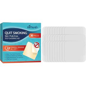 7mg Quit Smoking Patches, Smoking Aids Patches, Easy & Effective Anti-Stickers, Quit Smoking Stickers That Work with 1 Weeks, Delivered Over 24 Hours Transdermal System (30 Patches)