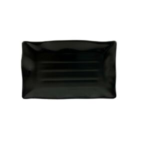 FSE 24140BK Plate, 13-1/2"L x 9-1/8"W, rectangular, wave Edge, Pack of 12