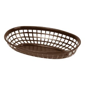 FSE PLBK938B Fast Food Basket, 9-3/8", Oval, Stackable, Pack of 12
