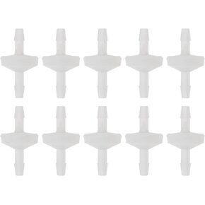 1/4 "صمامات فحص بلاستيكية 10 قطعة، PNXKTXO خرطوم بارب أحادي الاتجاه صمام عدم رجوع مضمن للوقود/الزيت in Kuwait