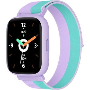BIGGERFIVE Smart Watch for Kids, 1.8" Fitness Tracker Watch Pedometer, Heart Rate, IP68 Waterproof, Sleep Monitor, Calorie Step Counter, Puzzle Game with/Without APP for Girls Boys Teens 5-16, Nylon