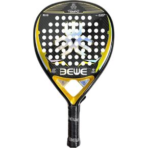 BEWE Tennis Racket for Padel - Teardrop Shape, 370g, 3K Carbon, Neutral Balance, Perfect for Paddle Tennis, Padel, Durable and High-Performance Paddle Racket for Enthusiasts and Professionals