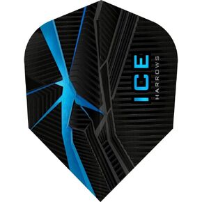 Harrows Ice Recut | 100 Micron Dart Flights, Standard No. 6, Multiple Set Sizes, Multiple Colours